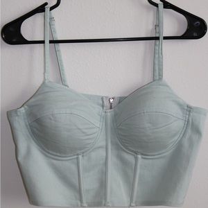 Denim Corset Tank Top